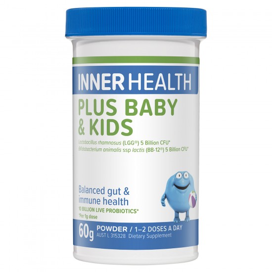 【婴幼儿款】Inner Health Plus Baby & Kids 60g 澳洲茵澳斯婴幼儿儿童肠道双歧杆菌活性益生菌粉60克 （0-12岁） 保质期2027.1